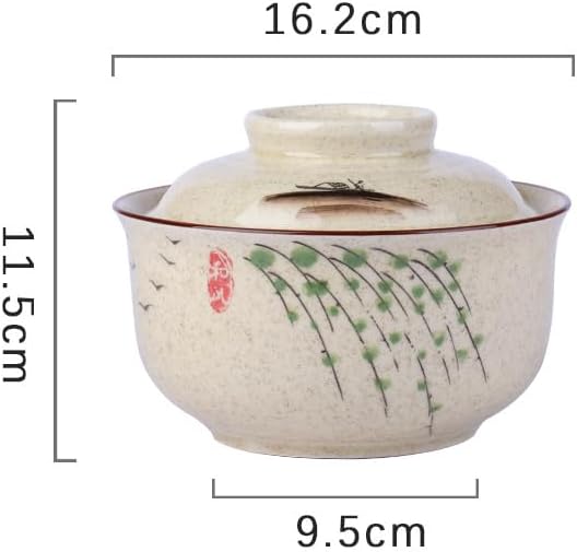 Detalle 2 de TuYines 024F – ceramiczna miska do ramenu 800 ml z pokrywką i japońskim wzorem
