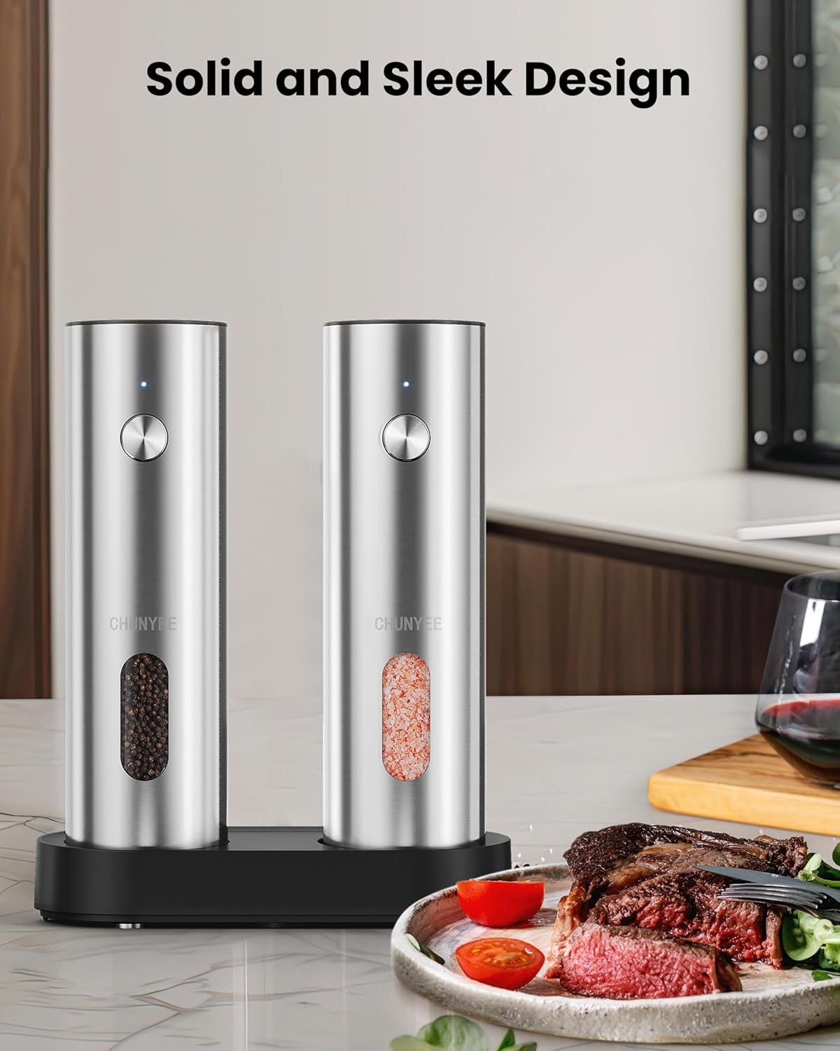 Thumbnail 6 de Electric Salt and Pepper Grinder Set 2-piece 🧂
