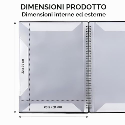 Detalle 2 de Flintronic Porta Spartiti Musicali A4 impermeabile, 60 spartiti, 30 tasche – Nero