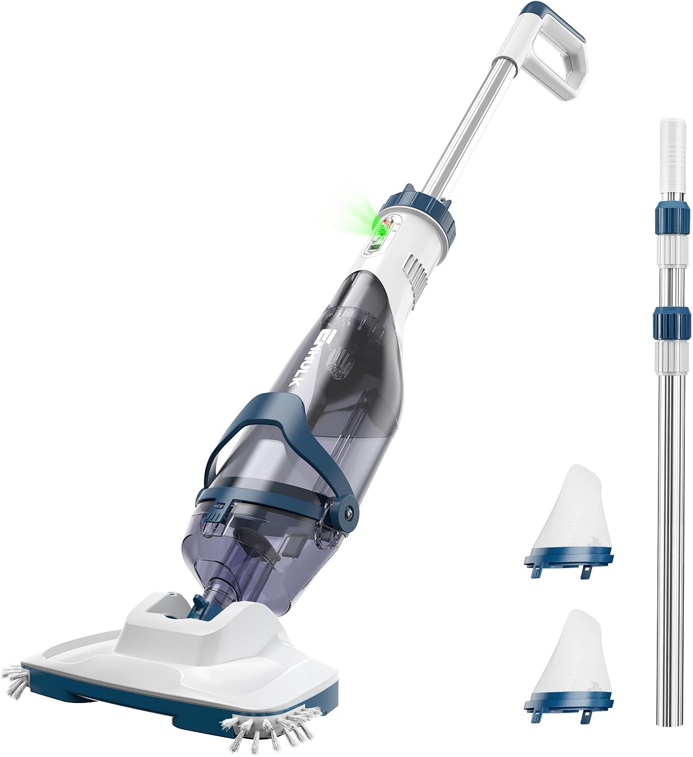 Detalle de ENHULK Poolsauger Akku PC18 – leistungsstarker Akku-Poolreiniger mit 34 cm Kopf