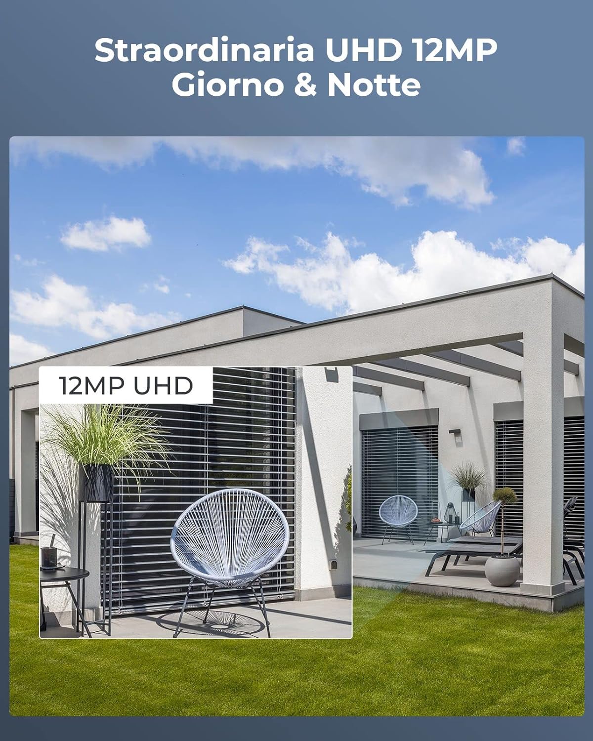 Thumbnail 1 de Reolink RLK8-1200B4-A Kit videosorveglianza PoE 12MP con NVR 8 canali e 4 telecamere esterne