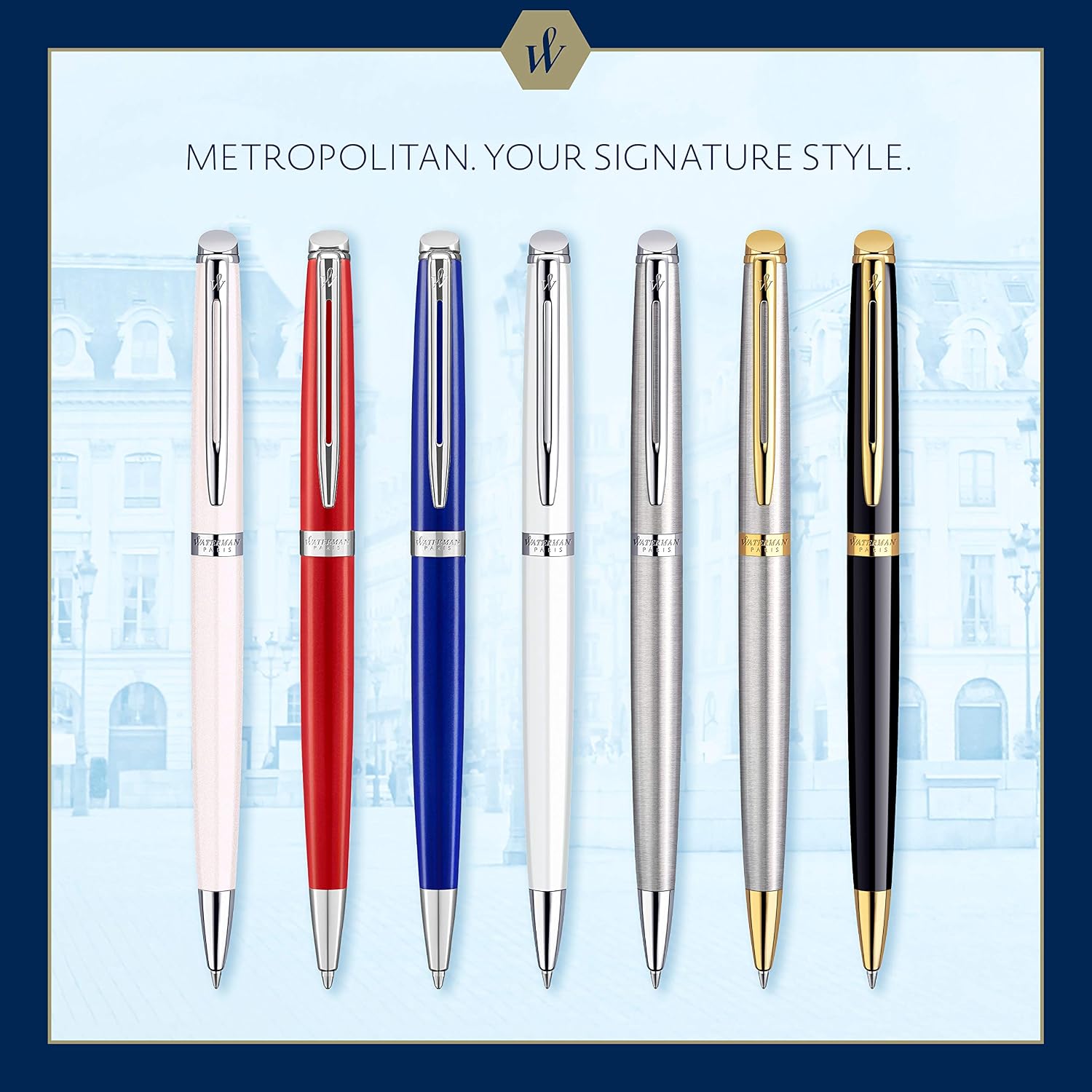 Detalle 2 de WATERMAN メトロポリタン エッセンシャル S0920860 油性ボールペン マットブラックCT