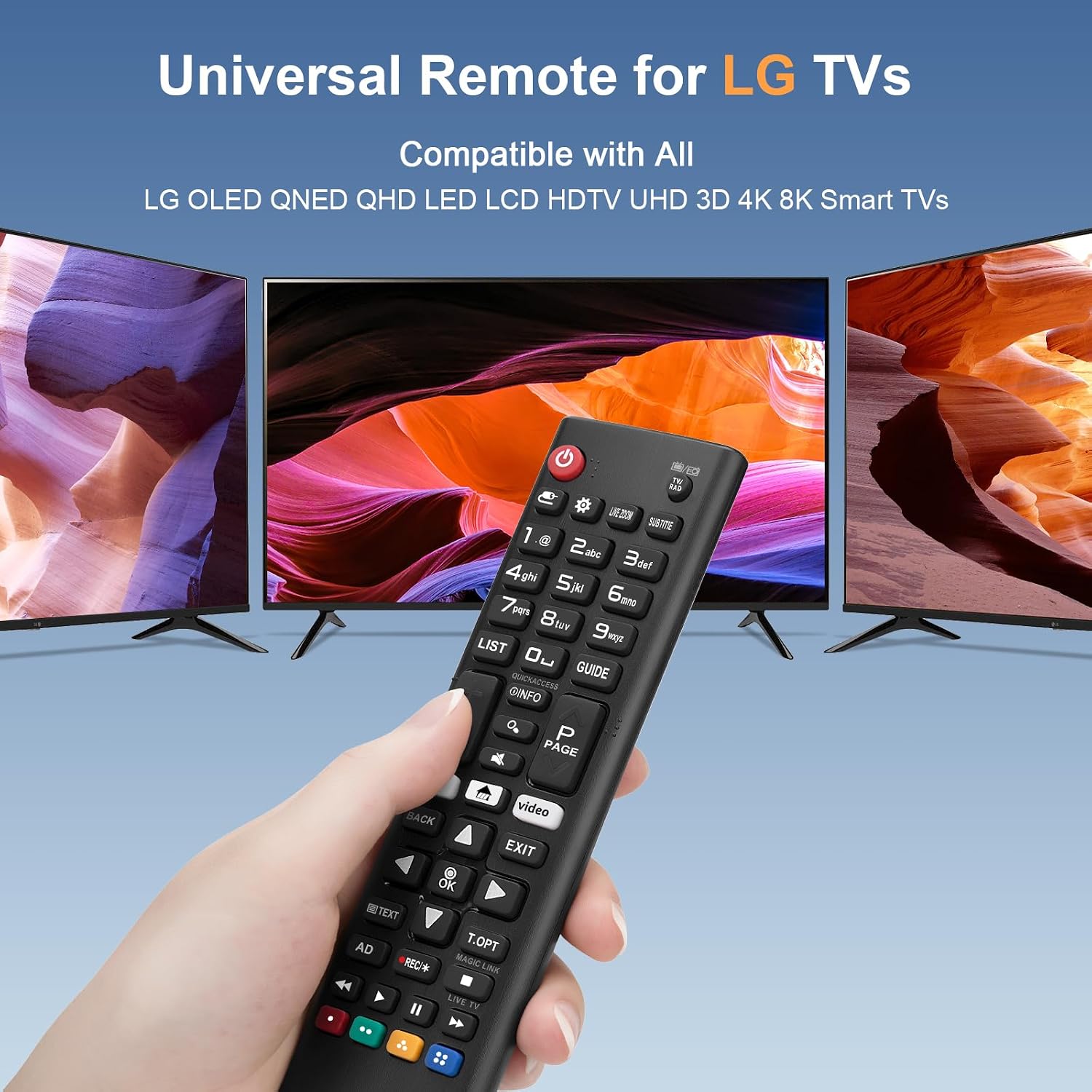 Detalle 2 de LG AKB75095308 Universal Remote for 4K Smart TVs
