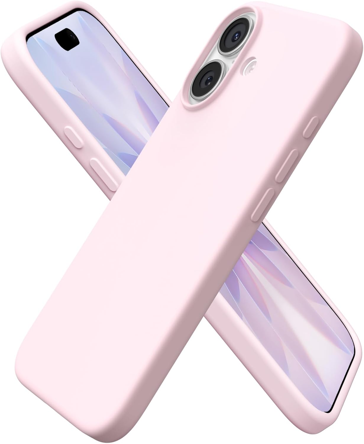 Detalle de ORNARTO Compatible with iPhone 17 6.3" Case in Slim Liquid Silicone (Chalk Pink)