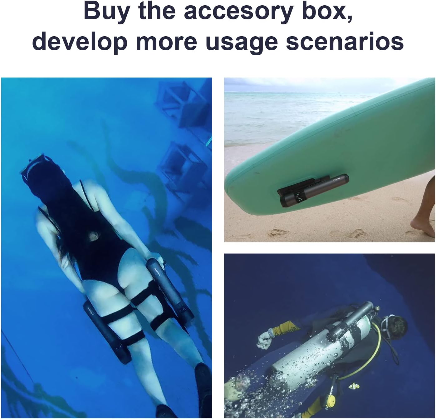 Thumbnail 6 de Waydoo Subnado Underwater Scooter (Black and Red Special Version) – compact portable e-scooter for underwater rides