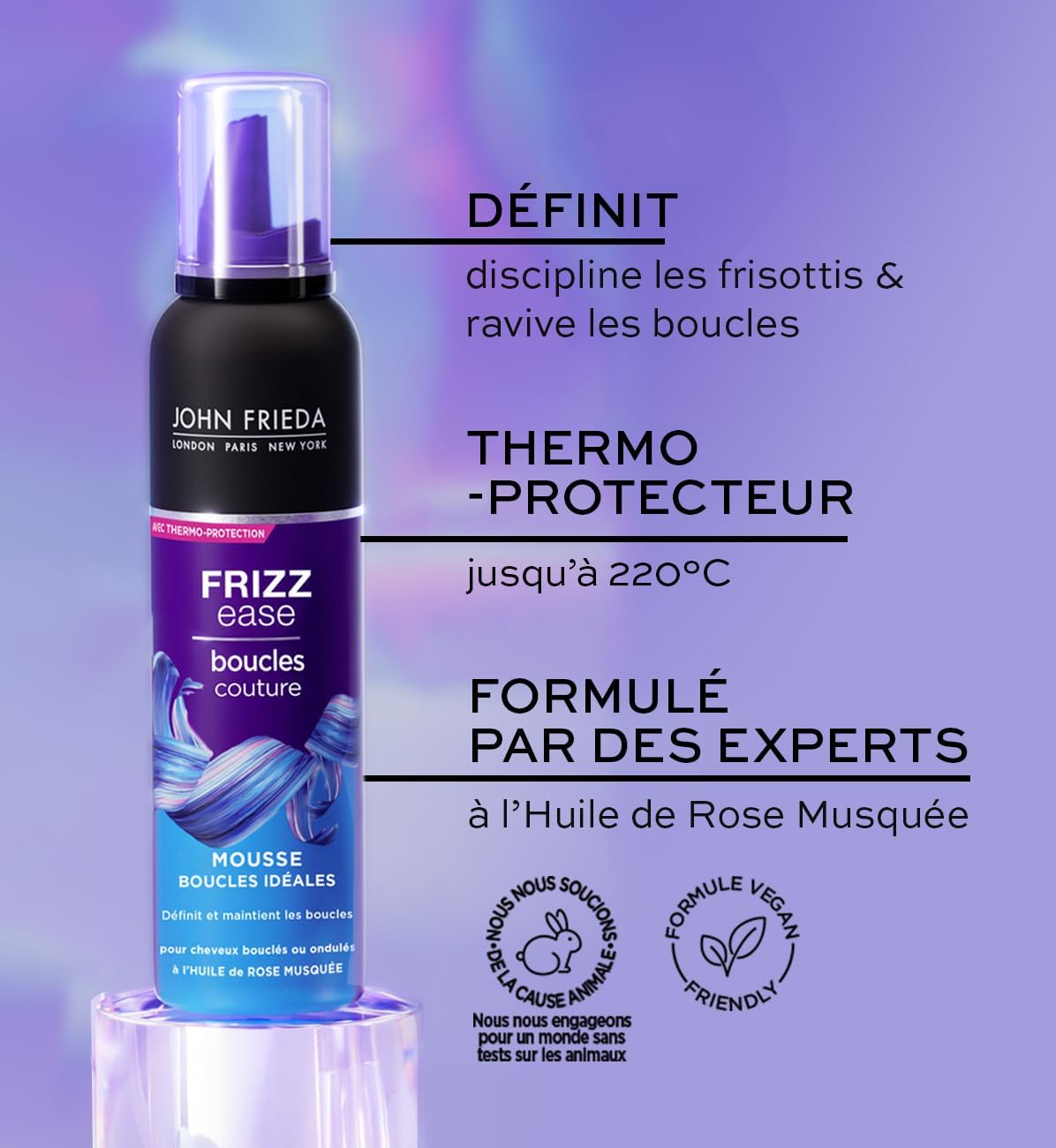 Detalle de JOHN FRIEDA Frizz Ease Mousse Boucles Idéales 200 ml