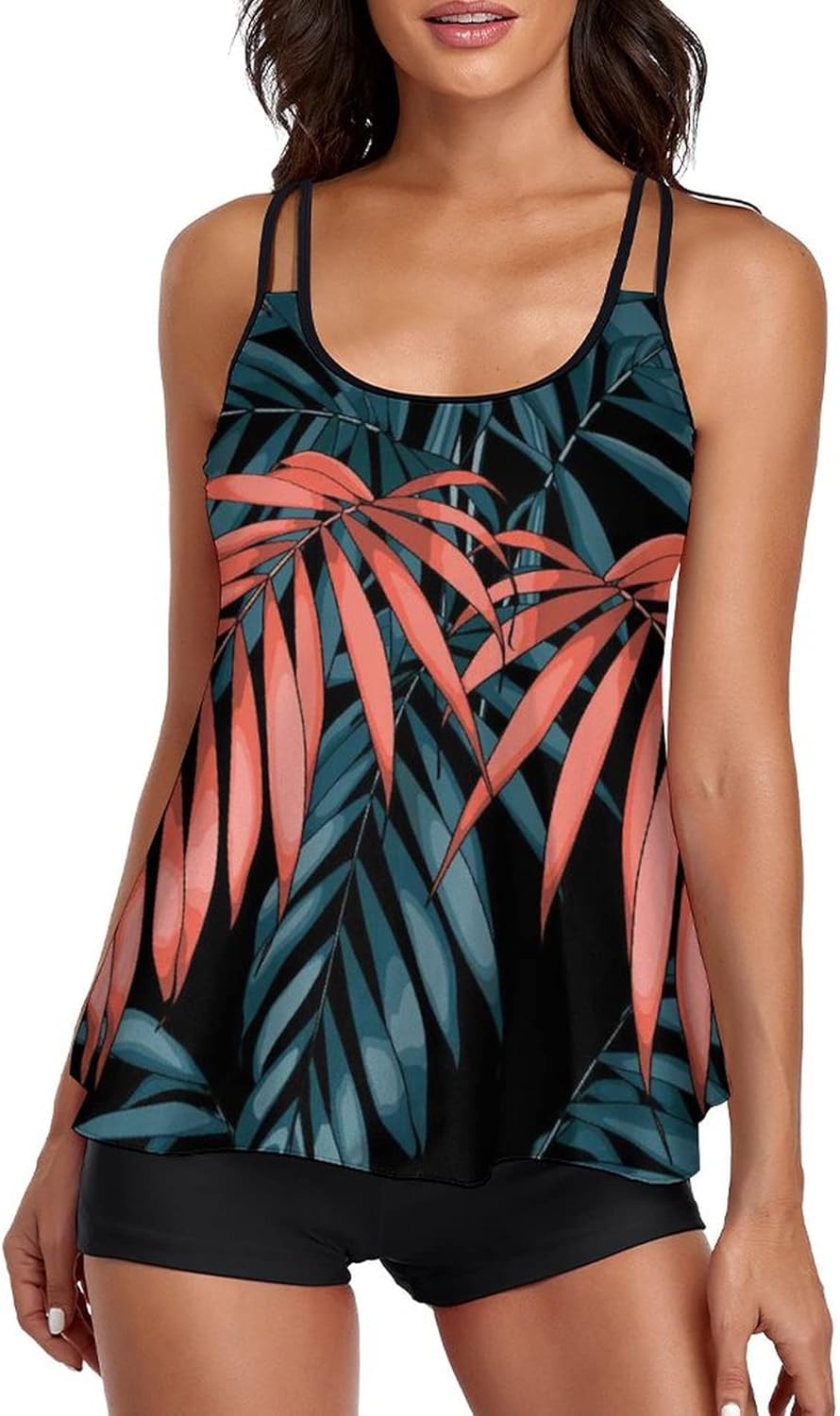 Detalle de Urchics 2026 Tankini Two-Piece Tummy Control