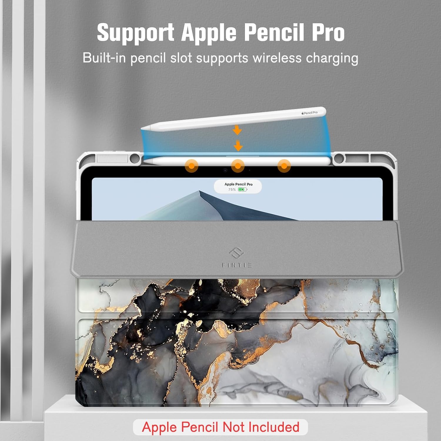 Thumbnail 4 de Fintie ハイブリッドスリムケース iPad Air 13インチ M4/M3/M2用、透明背面・Pencilホルダー付き