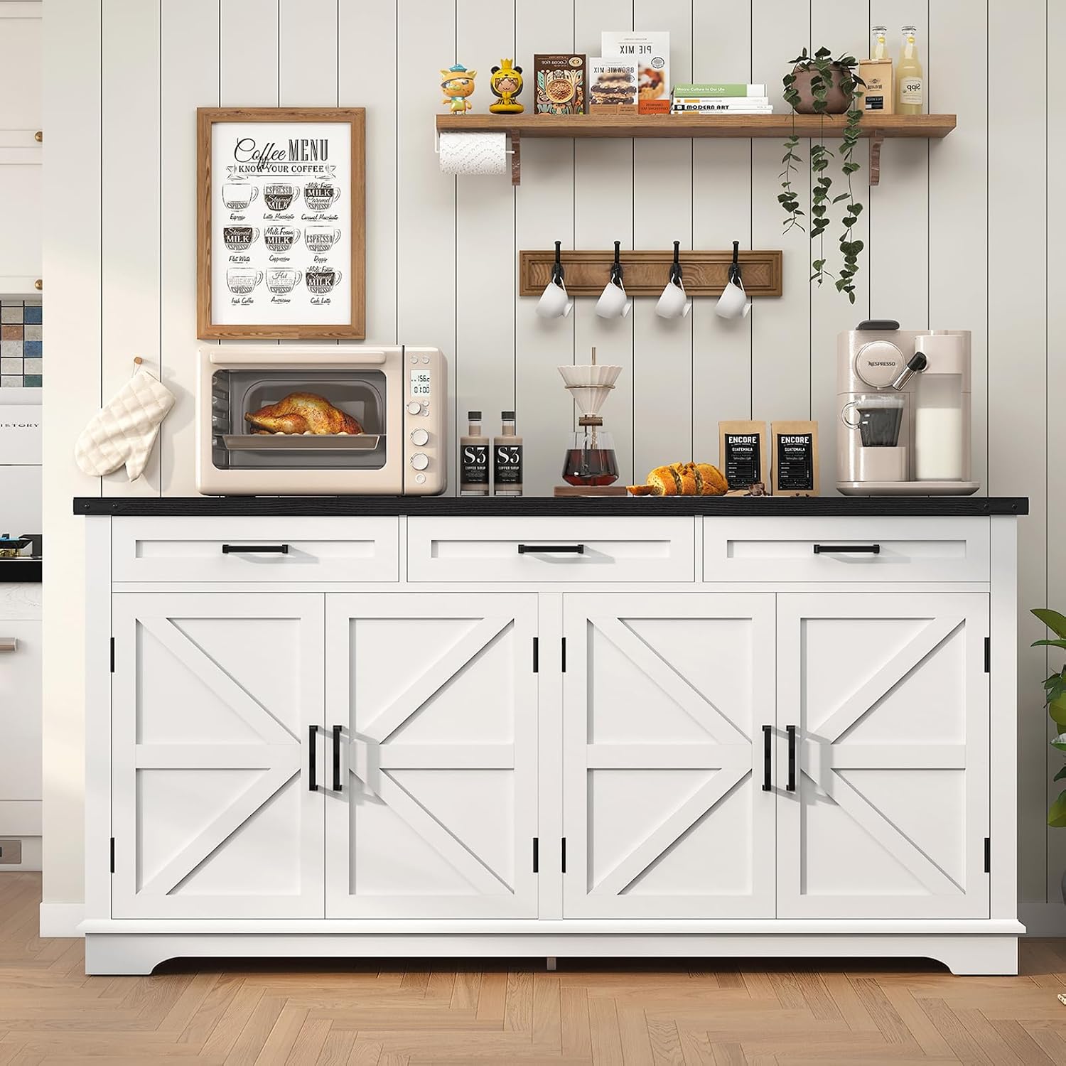 Detalle de Usikey Buffet Cabinet, 61-Inch