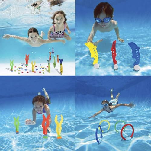 Thumbnail 4 de Faburo Juguetes de Piscina para Niños 34 piezas: juego de agua seguro y divertido para la playa o la piscina