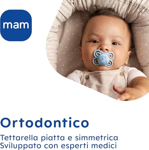 Detalle de MAM Original Night Succhietto 16+ mesi – Set da 2, azzurro/blu