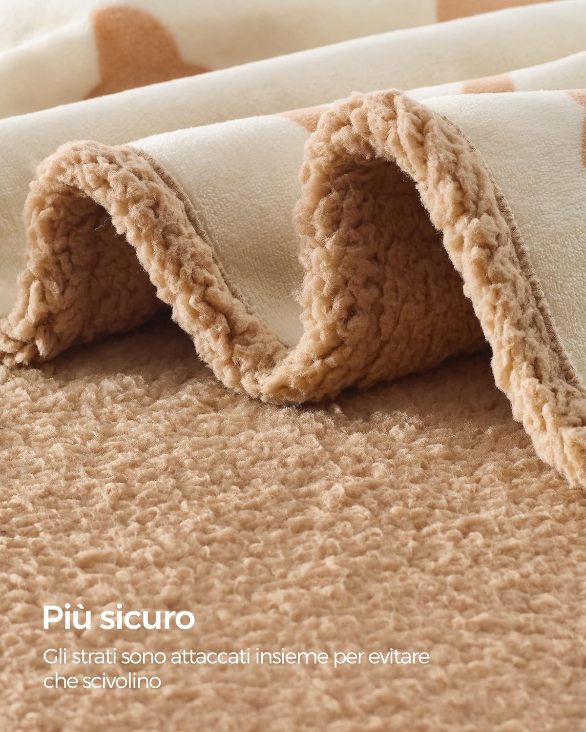 Thumbnail 4 de Feandrea Coperta impermeabile per cani e gatti PPB060K01, reversibile in sherpa, 152 x 127 cm (XL)