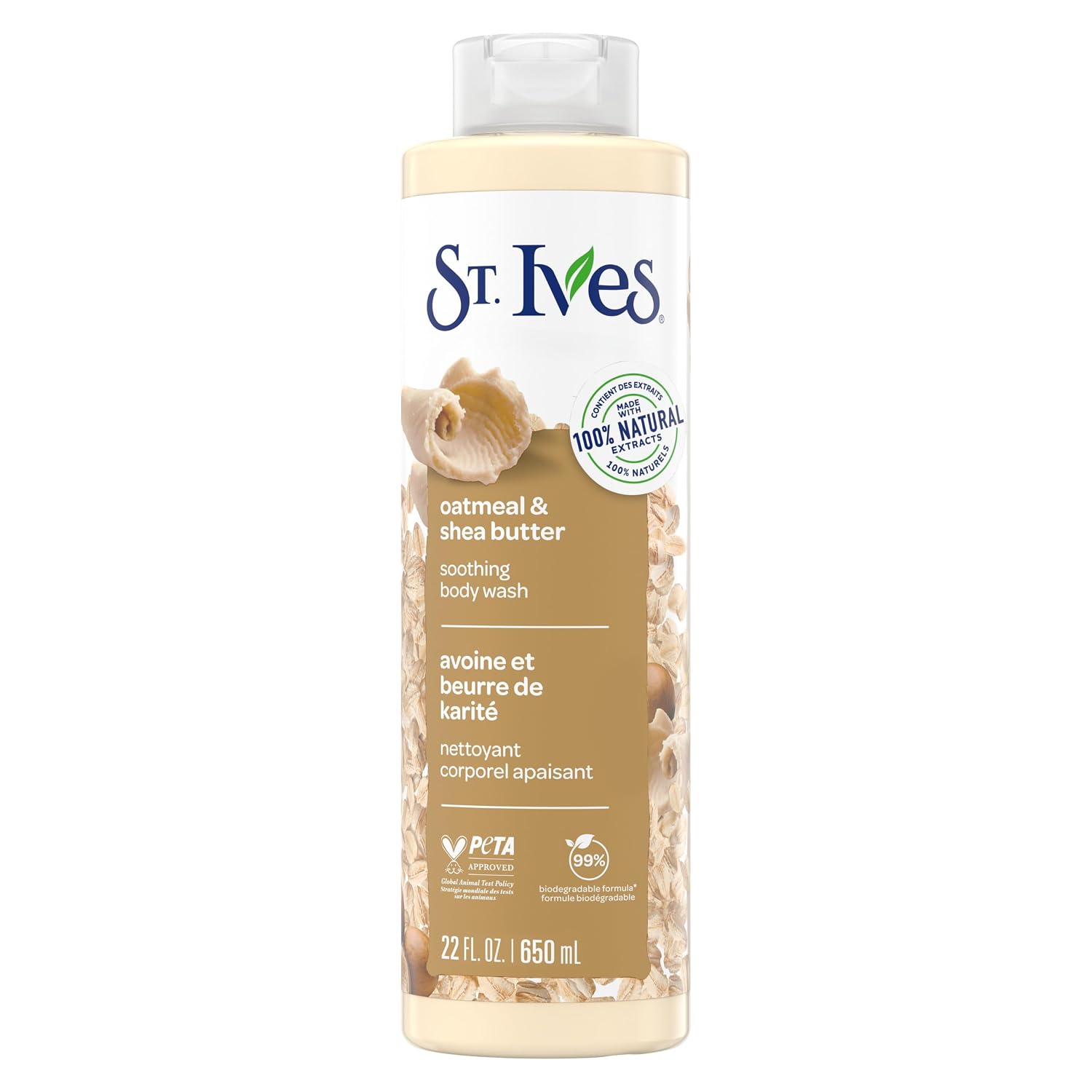 Detalle de St. Ives 68474756 Oatmeal & Shea Butter Body Wash, 22 oz