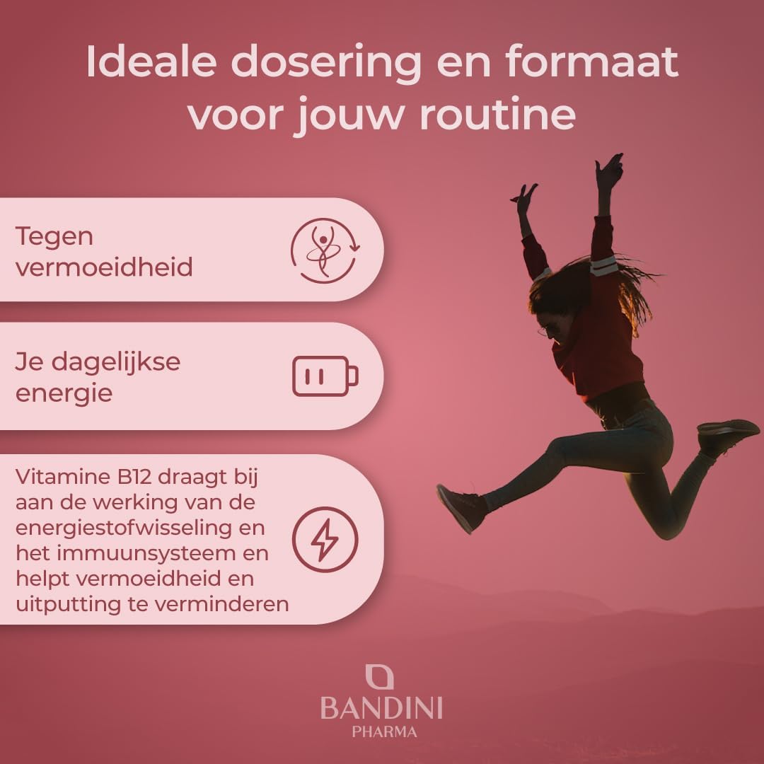 Thumbnail 1 de BANDINI Vitamine B12, 1000 µg methylcobalamine, 365 veganistische tabletten