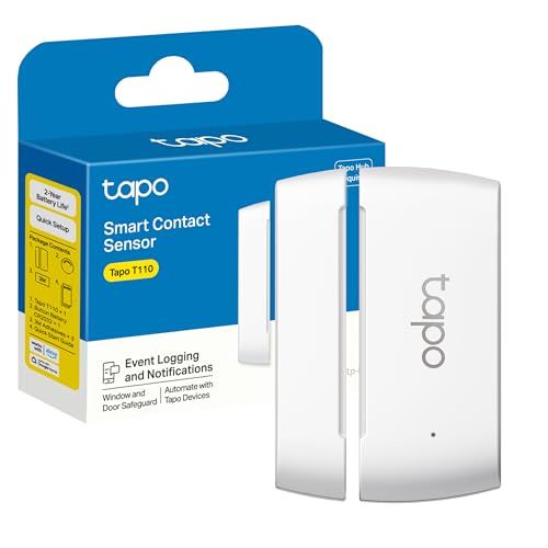 Detalle de Tapo TP-Link T110: Sensor de Contacto Inteligente para Puertas y Ventanas (Requiere Tapo Hub)