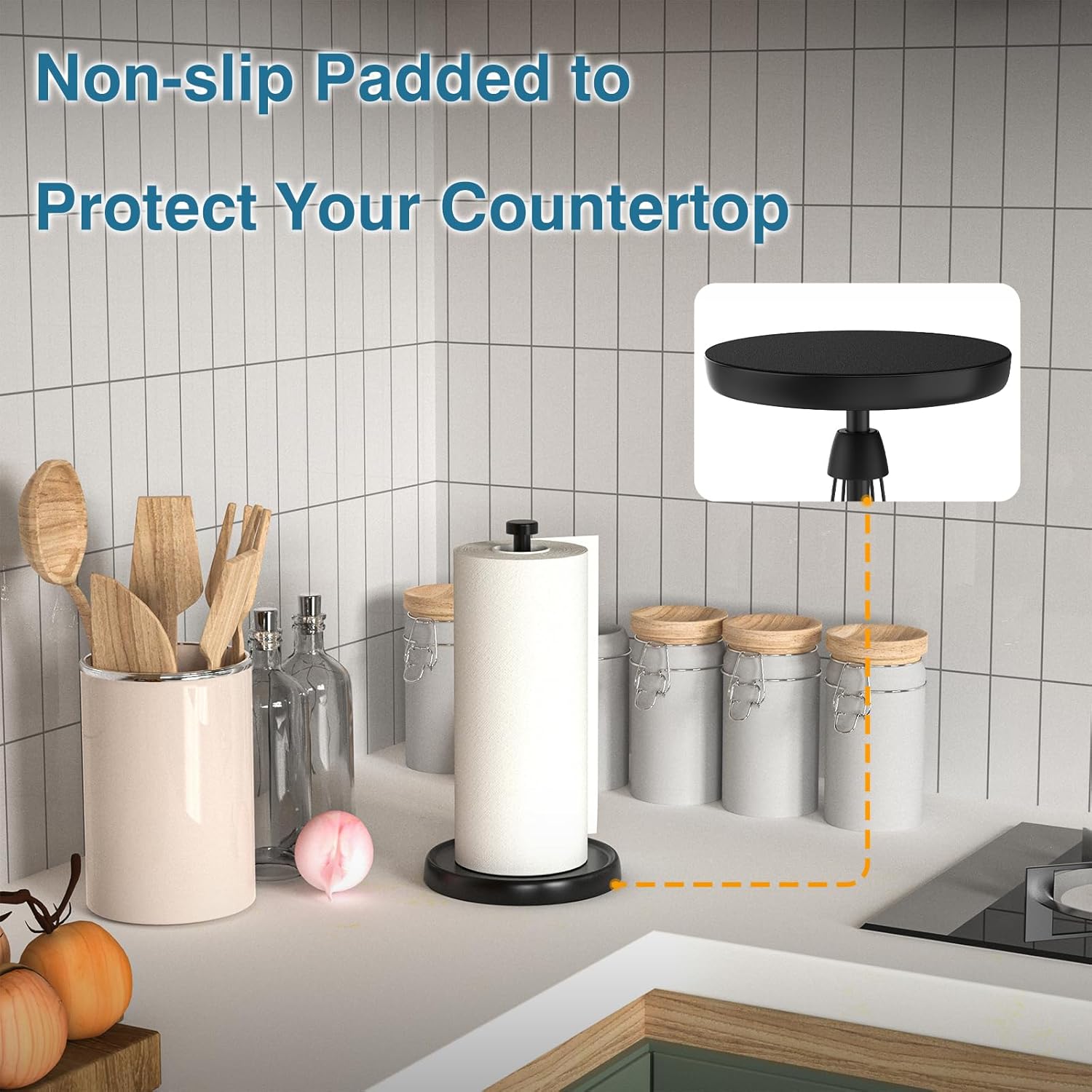 Thumbnail 3 de Paper Towel Holder Countertop 1-Piece 🧻