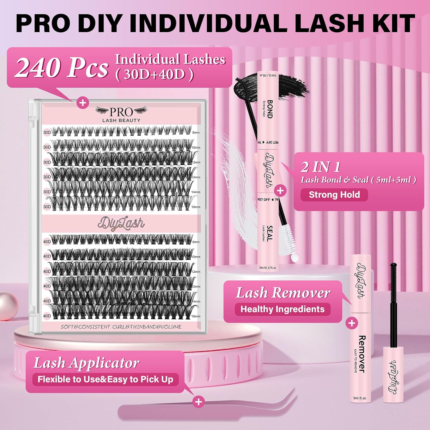 Thumbnail 1 de PRO LASHBEAUTY DIY Wimpernverlängerungsset 240 Stück 💄