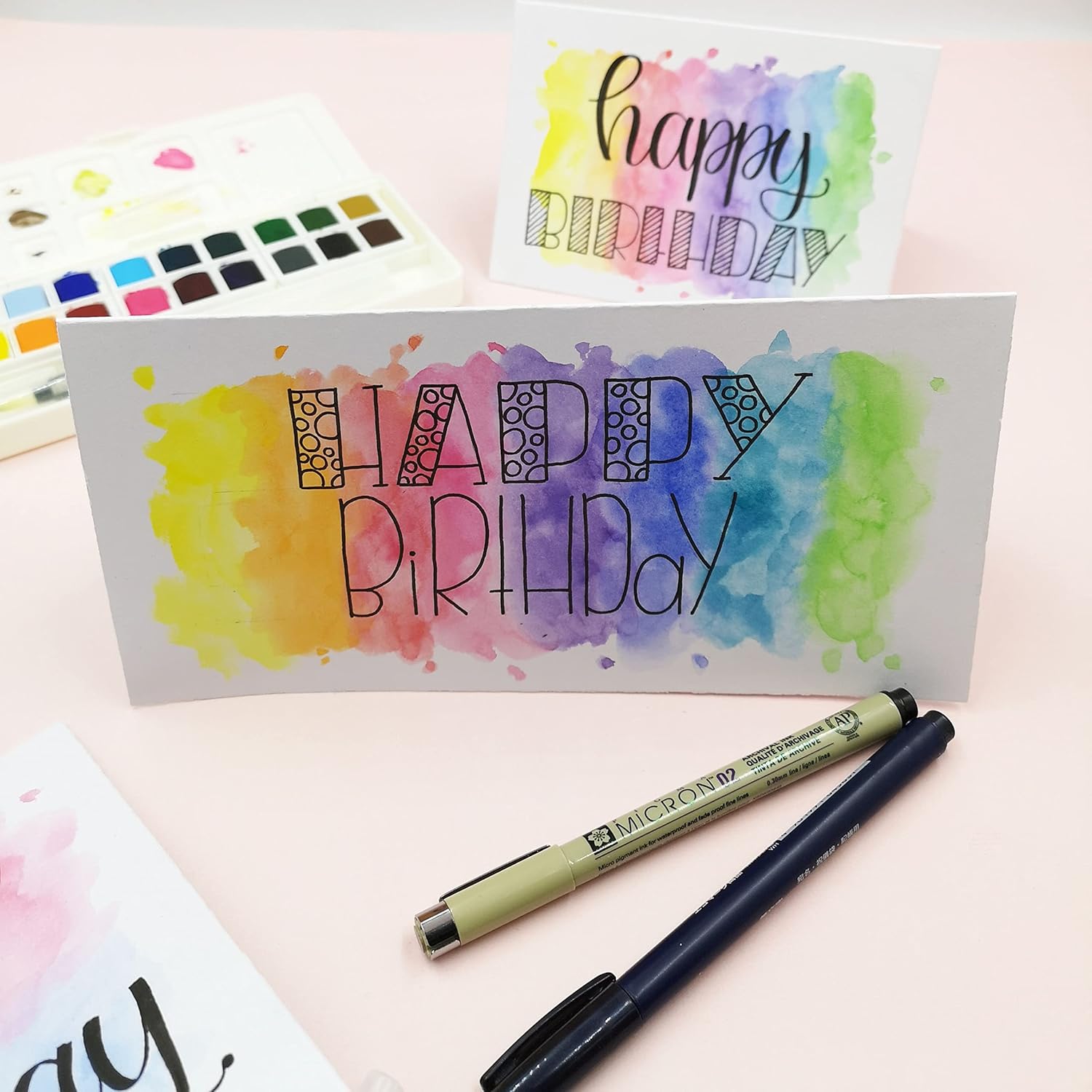 Thumbnail 6 de Florence Cartes Pliantes Papier Aquarelle Lisse – 11 x 22 cm, 50 feuilles, 300 g/m², Blanc