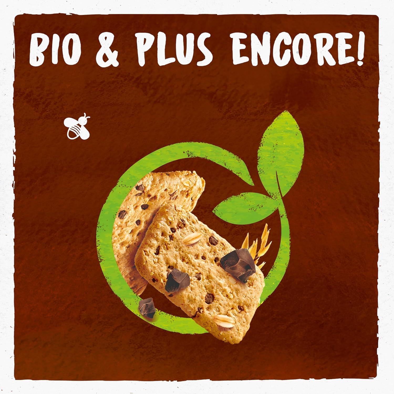 Detalle 2 de BJORG Nutri+ Biscuits Avoine Chocolat – Lot 3 x 130 g (390 g) - Bio et Riche en Fibres
