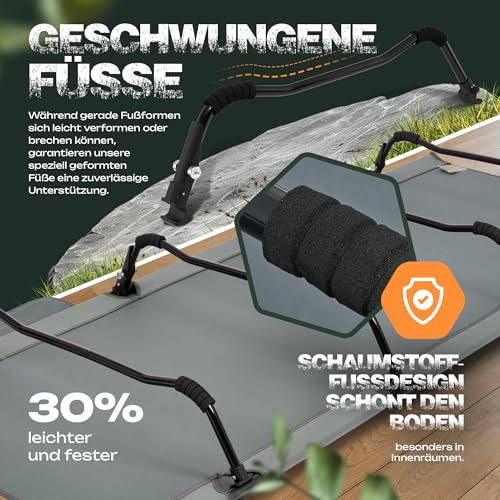 Detalle de Camptastic Feldbett XXL 200x80x19 cm – Ultraleicht, kompakt und robust