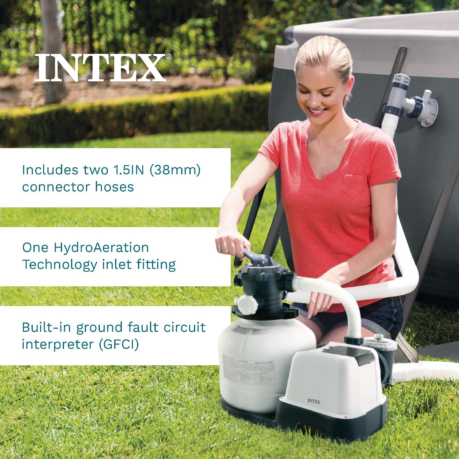Thumbnail 5 de INTEX Krystal Clear 2,800 GPH Sand Pump