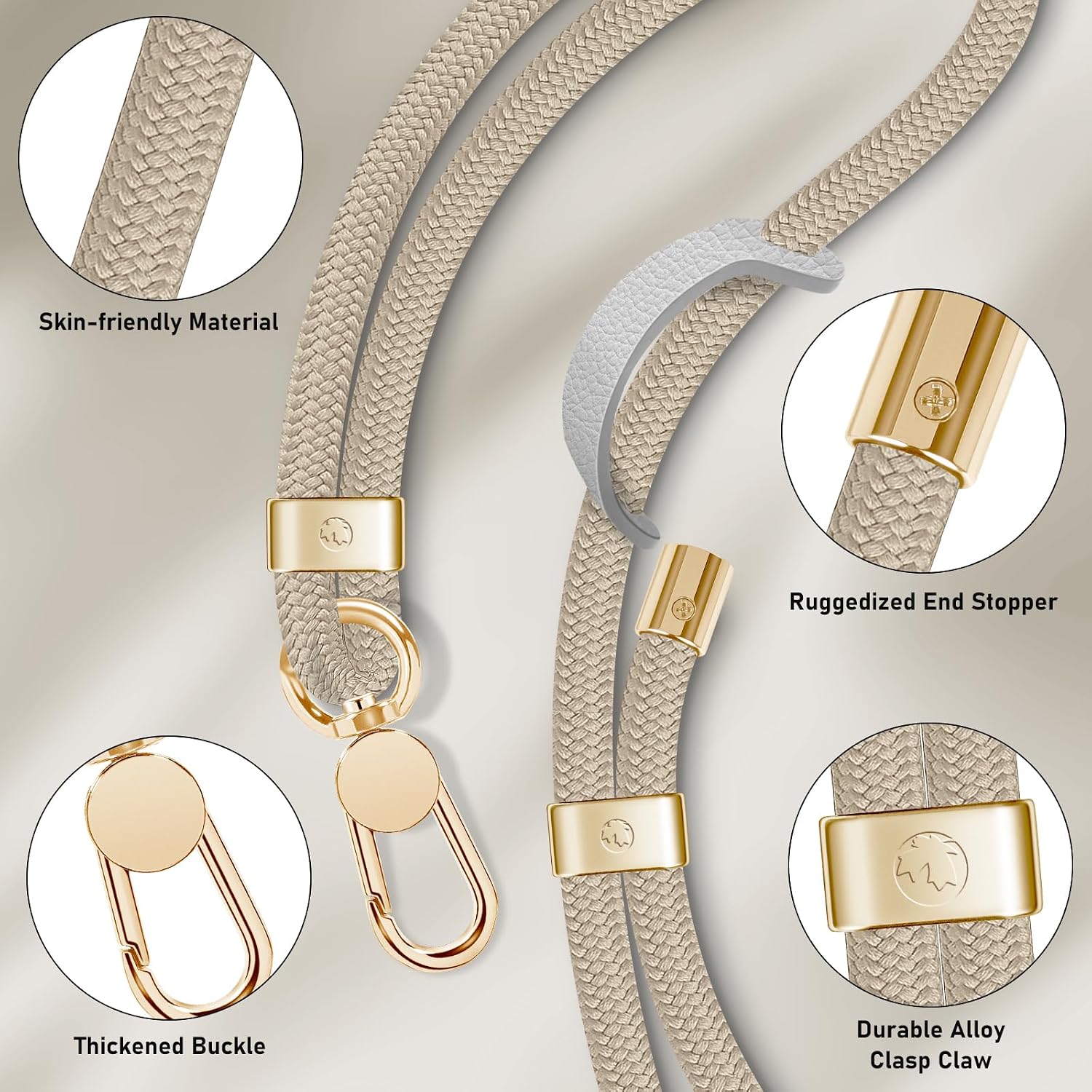 Detalle de ROCONTRIP Phone Lanyard Adjustable neck strap