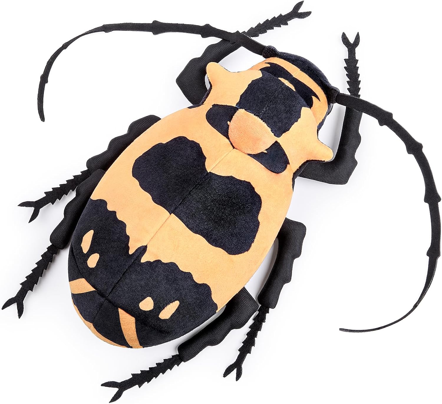 Detalle de Lilizzhoumax Longhorn Beetle Plush Toy 24cm – Realistic, Soft and Whimsical Orange
