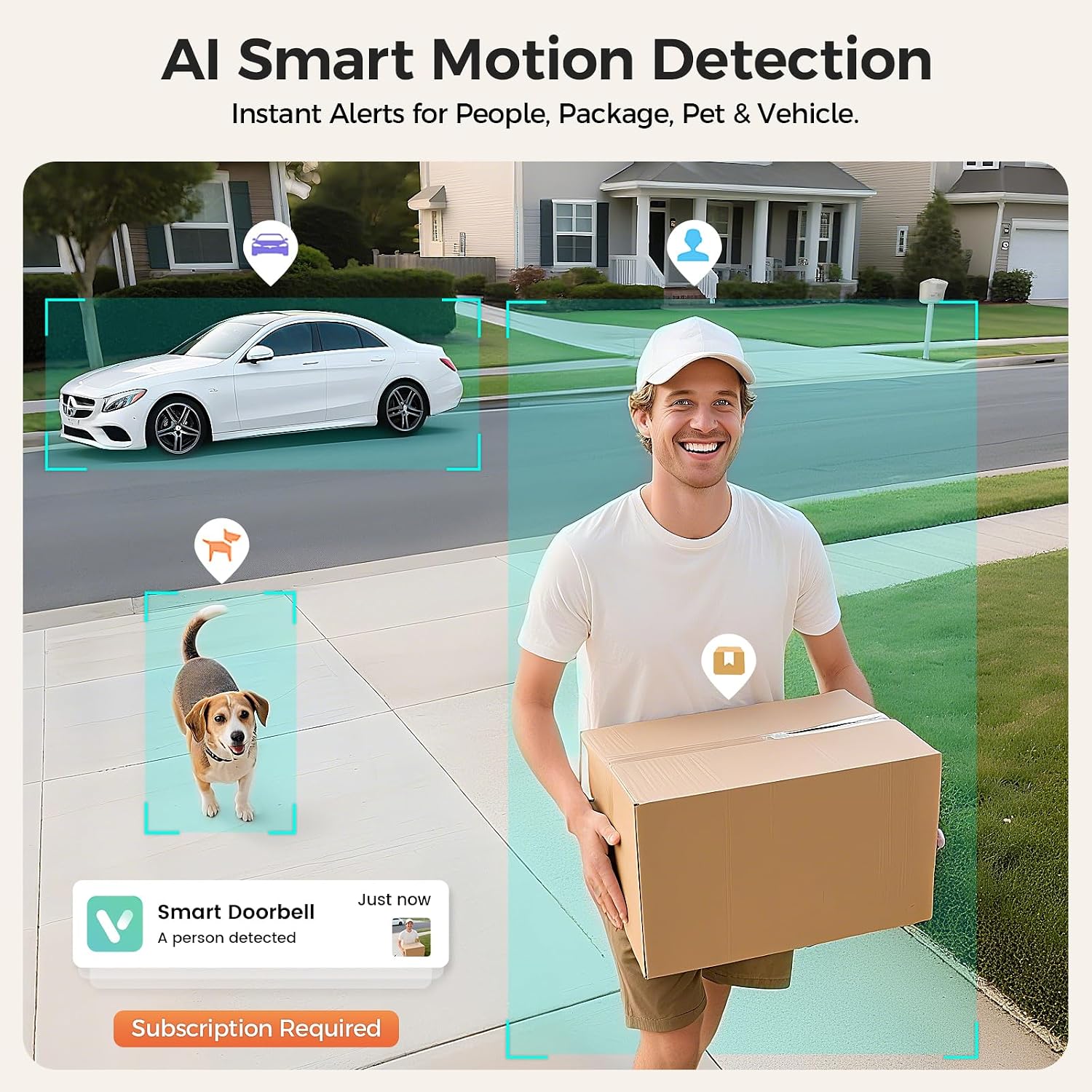 Detalle de Wireless 2K video doorbell with night vision