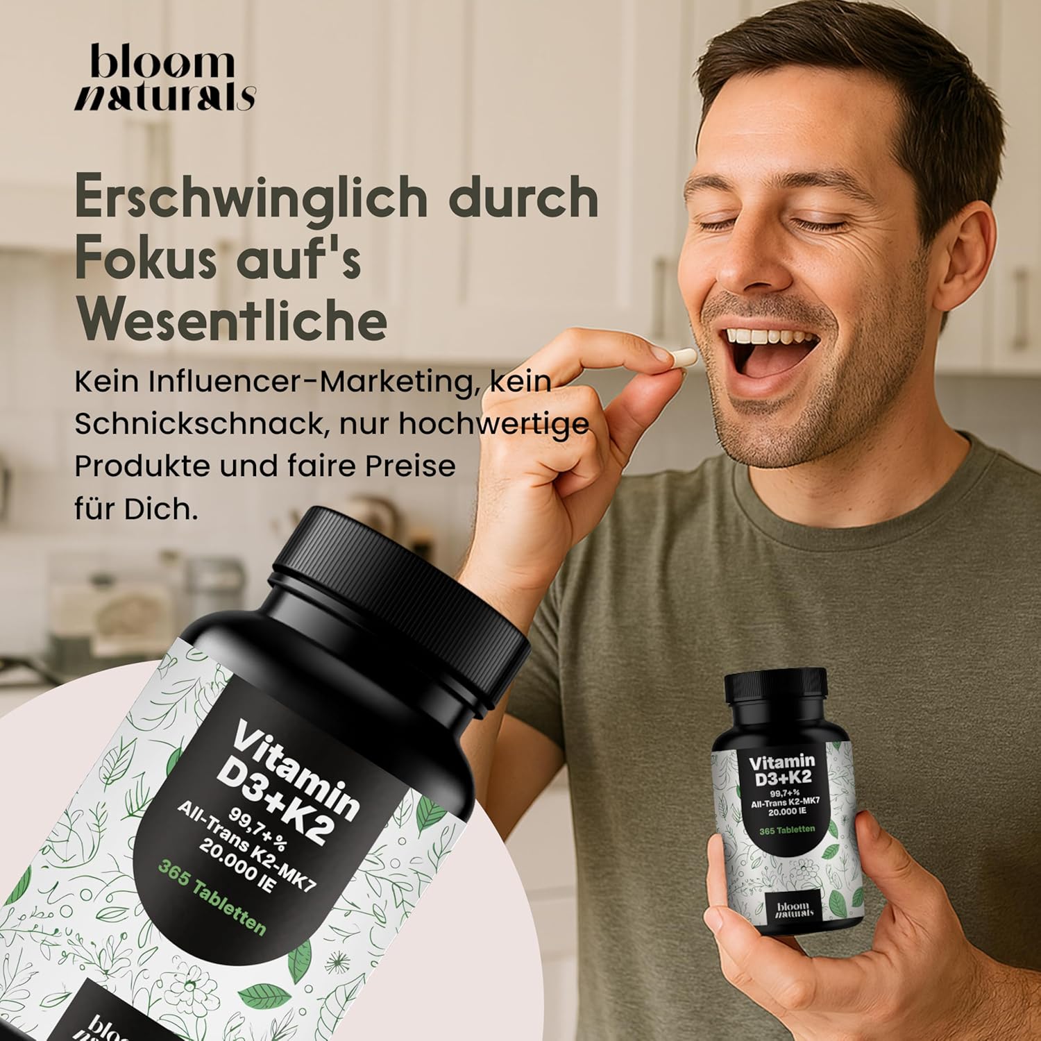 Thumbnail 4 de Vitamin D3 K2 hochdosiert 365 Tabletten