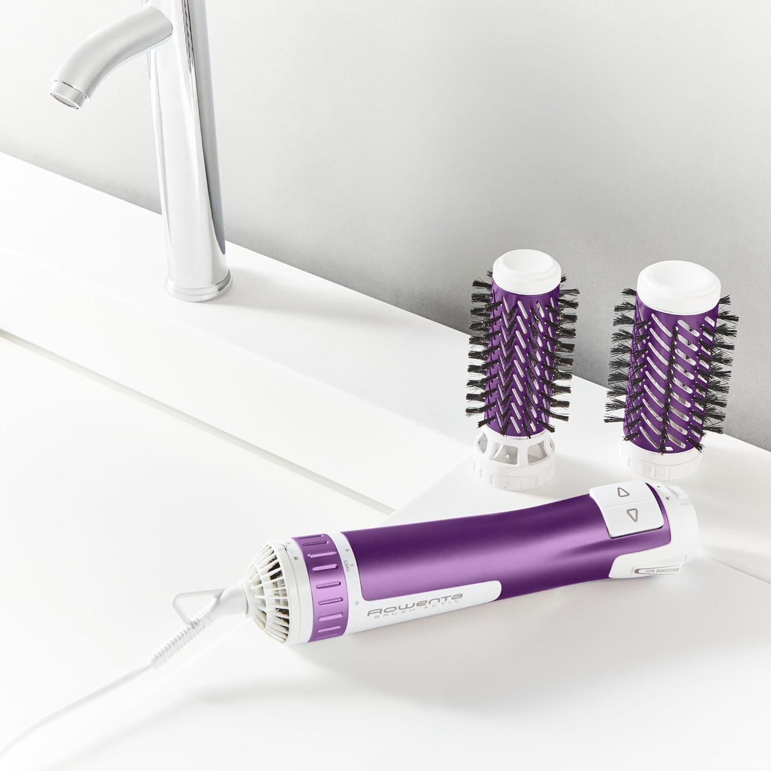 Thumbnail 4 de Rowenta Rotierende Warmluftbürste Brush Activ Volume & Shine CF9530 (Keramik, 2 Bürstenköpfe)
