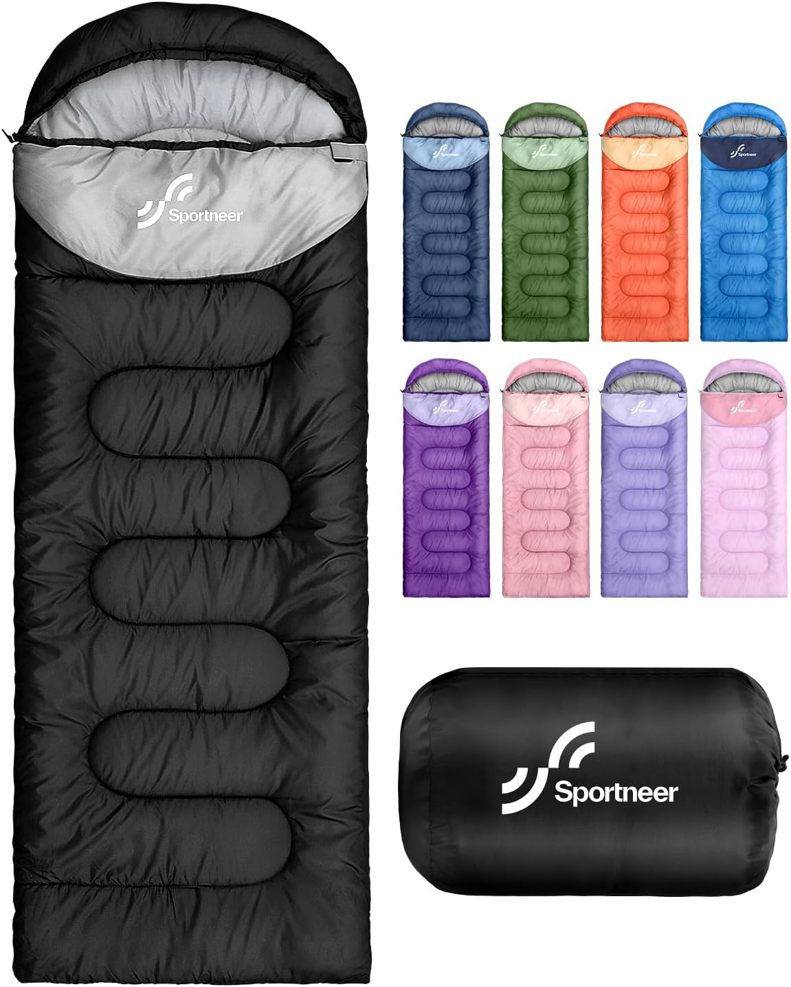 Detalle de Sportneer Y21-80501-16-HQUK Sleeping Bag, 32–65°F, Compression Sack