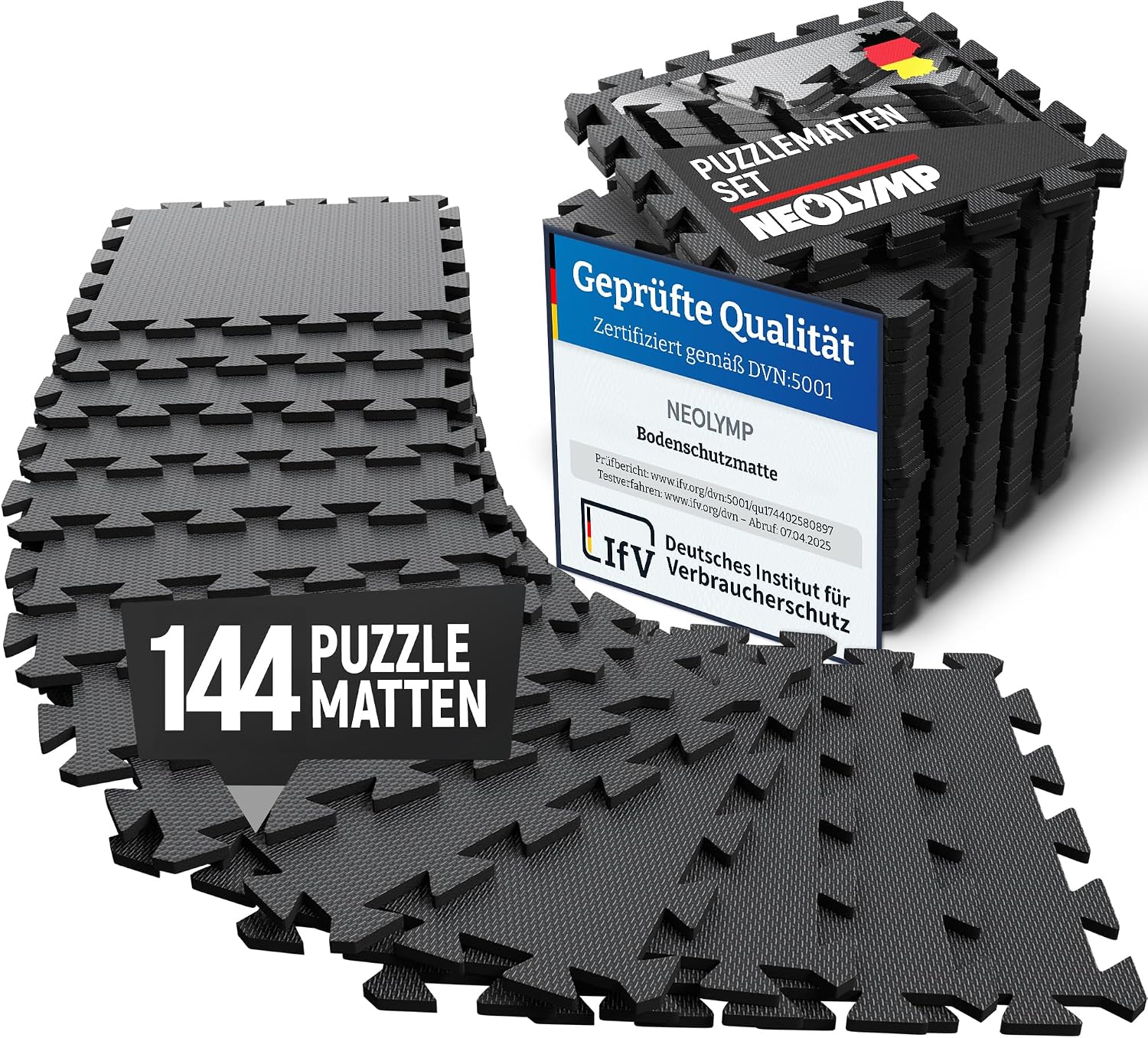 Detalle de NEOLYMP Fitnessmatte Bodenschutz 10 mm