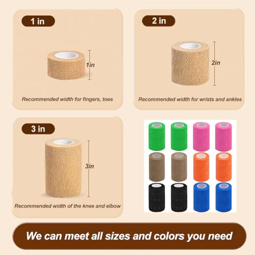 Detalle de Selbstklebender Verband 16 Rollen 5 cm – Clooflar kohäsive Bandagen
