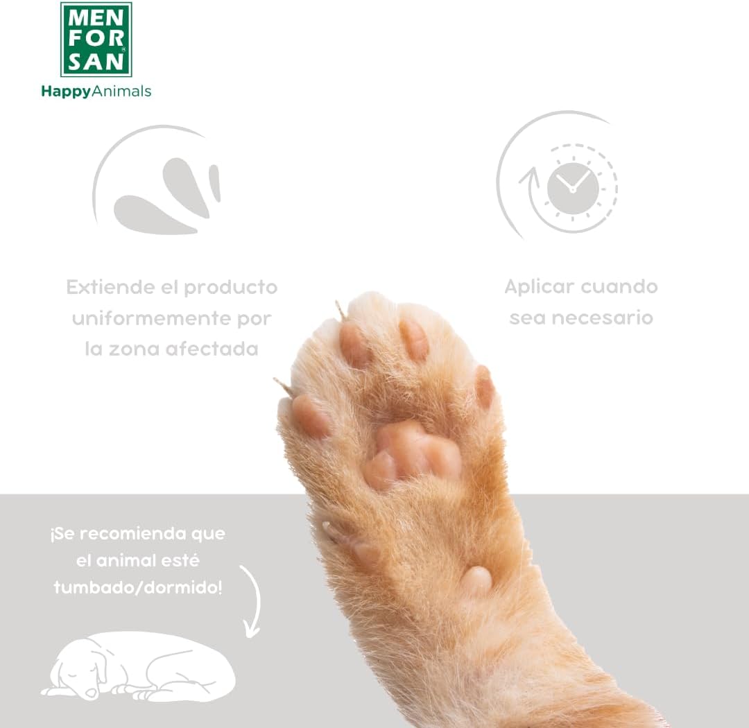 Detalle 2 de MENFORSAN Crema Idratante Dermoprotettiva per Cani e Gatti 60ml con Aloe Vera Biologica