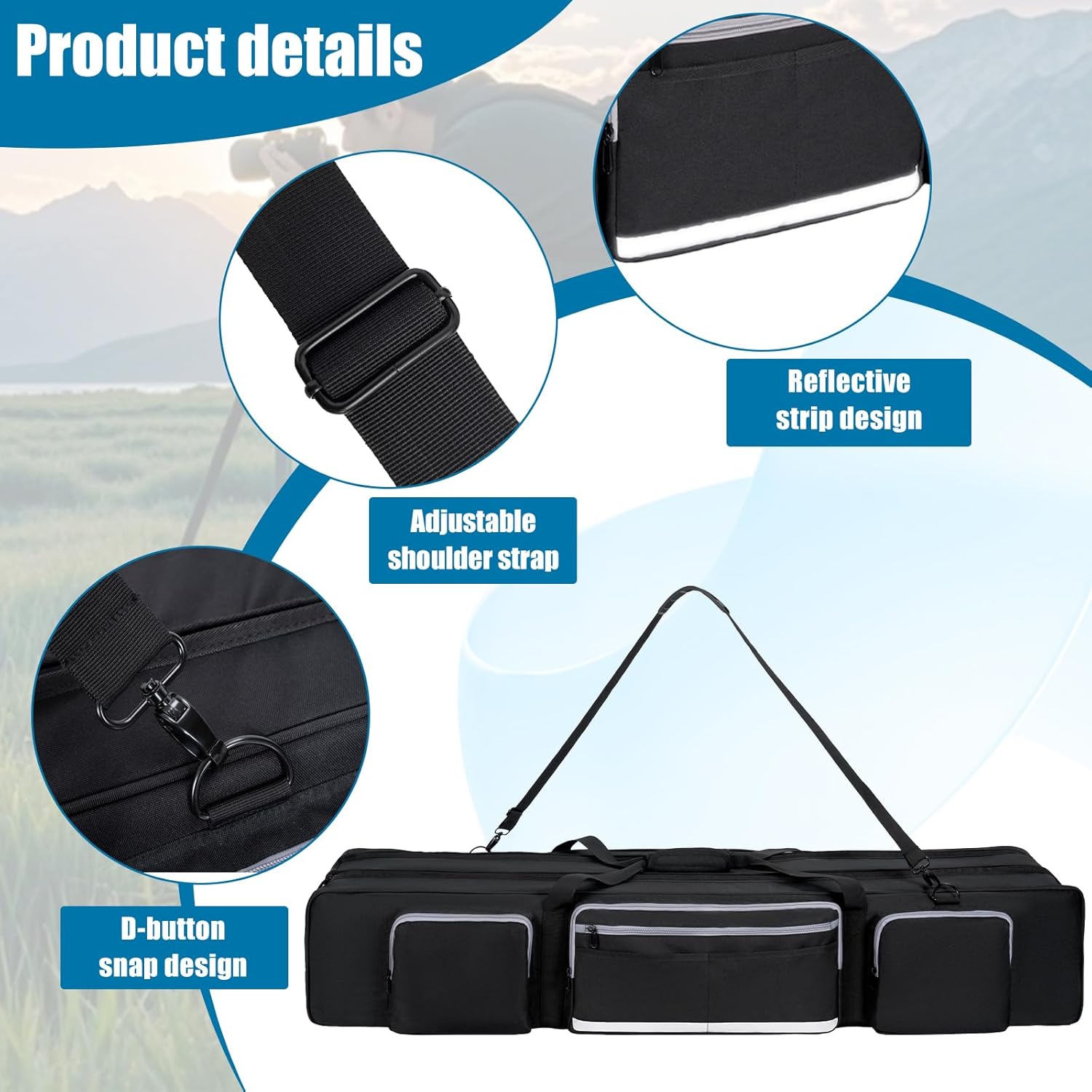 Thumbnail 5 de OUUTMEE 50.8" Tripod Carrying Case 129cm