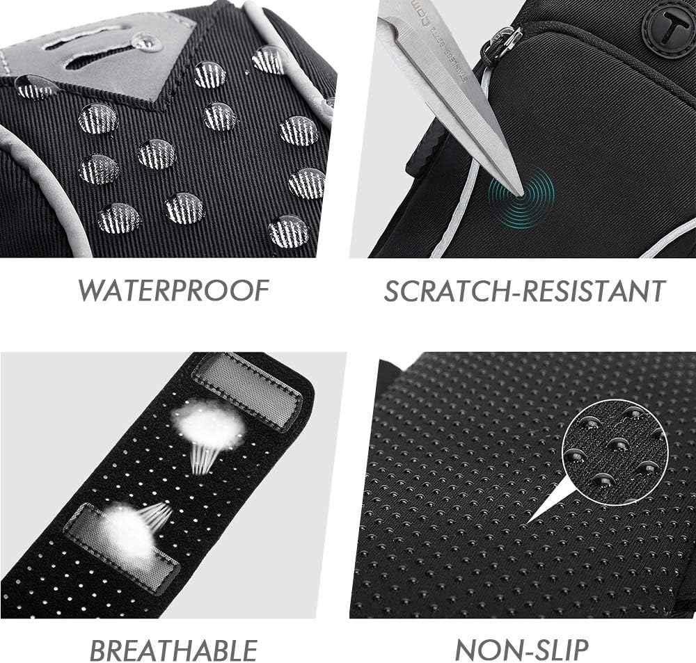 Thumbnail 2 de GORWRICH Running Armband Phone Holder Bag – Sweatproof with Key Holder, 2 Pockets, and Extendable Strap for Phones Up to 6 Inches