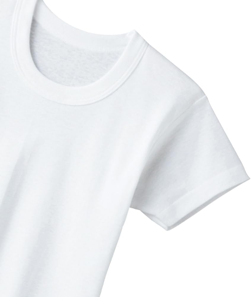 Detalle de GUNZE 男の子用半袖肌着 綿100% 抗菌防臭・部屋干し対応