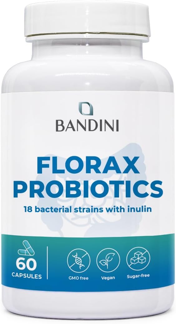 Detalle de BANDINI FLORAX PROBIOTICS probiotische capsules, 18 stammen en 20 miljard CFU