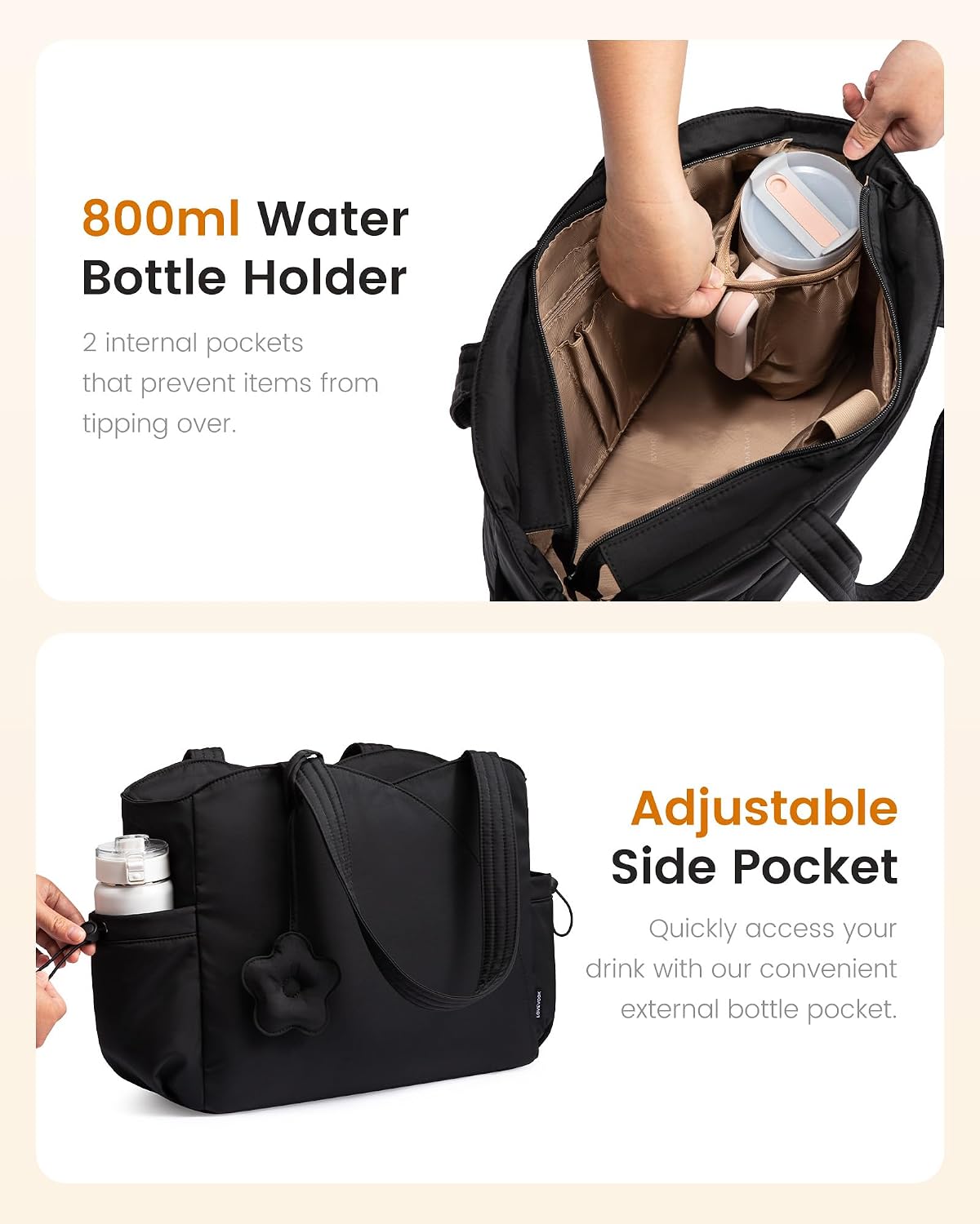 Thumbnail 6 de LOVEVOOK Puffer laptop tote bag