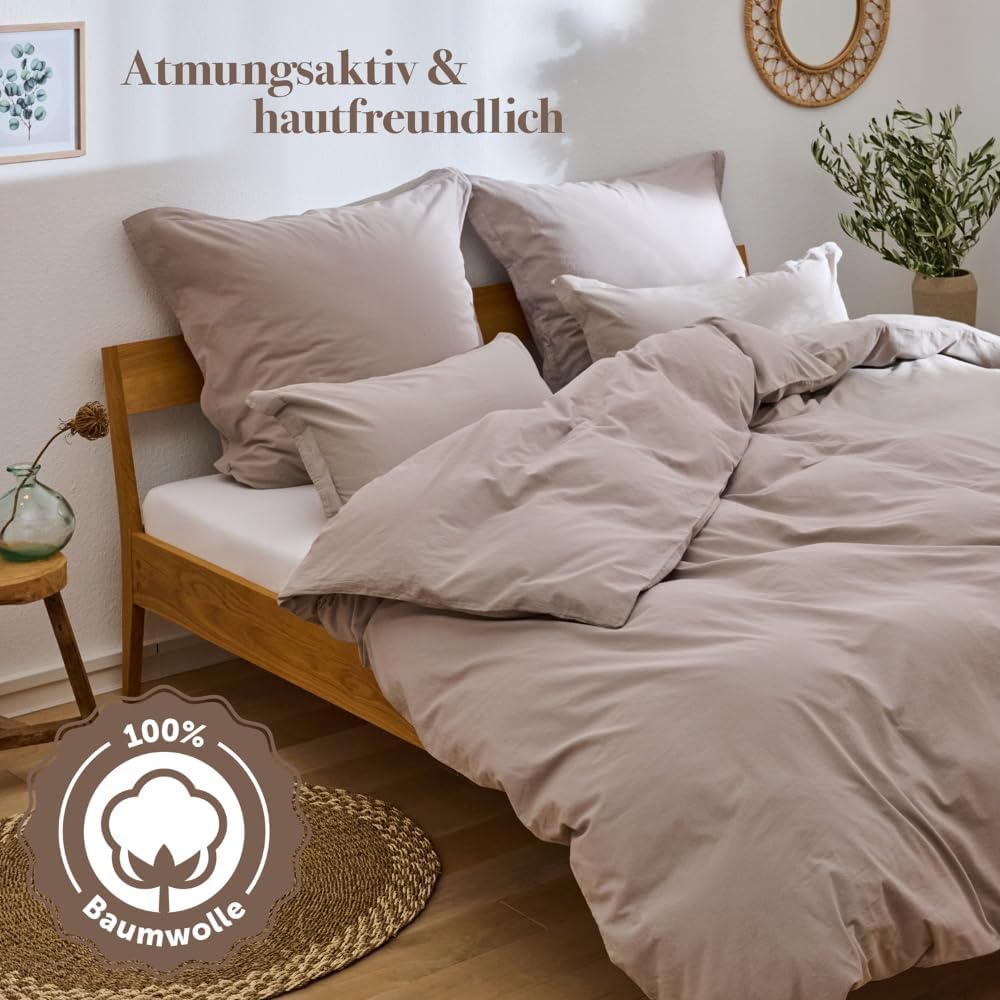 Thumbnail 2 de Blumtal Conjunto de Ropa de Cama Lino Beige