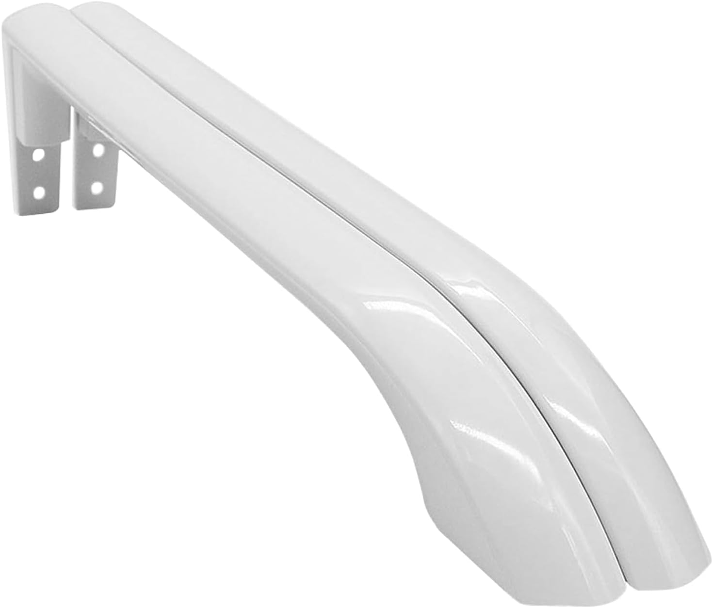 Detalle de AMI PARTS 5304486359 Refrigerator Door Handles, White Glossy Plastic, 2-Pack
