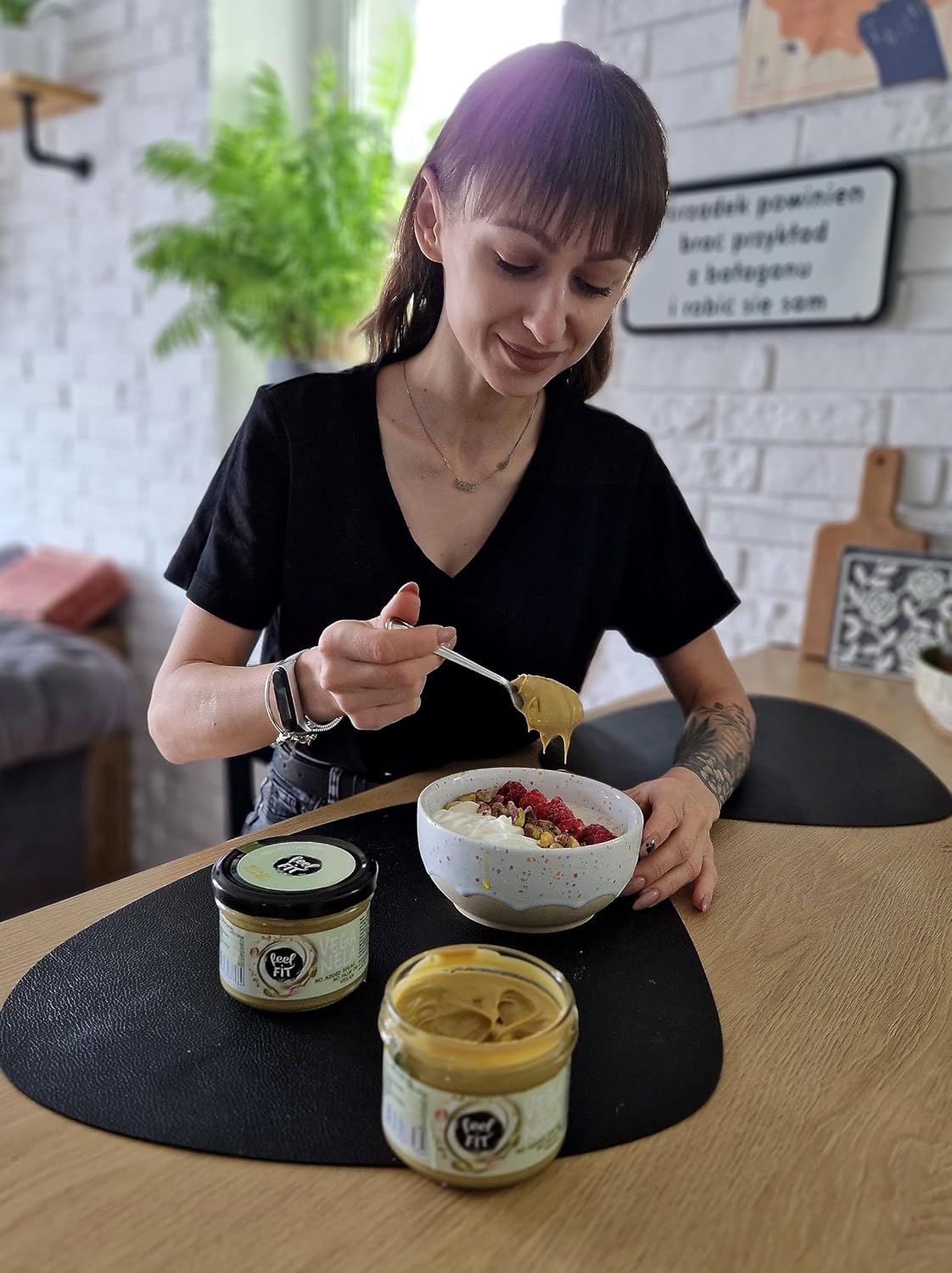 Thumbnail 6 de Feel FIT VEGANELA Pistazie 45% – vegane Pistaziencreme ohne Zuckerzusatz, 2 x 200 g