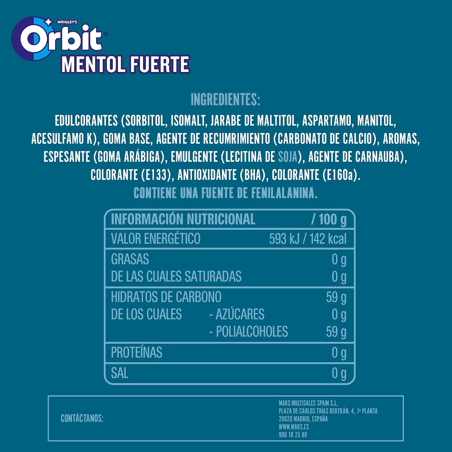 Thumbnail 4 de Orbit Chicles Eucalipto - Paquete de 30 unidades 🍃