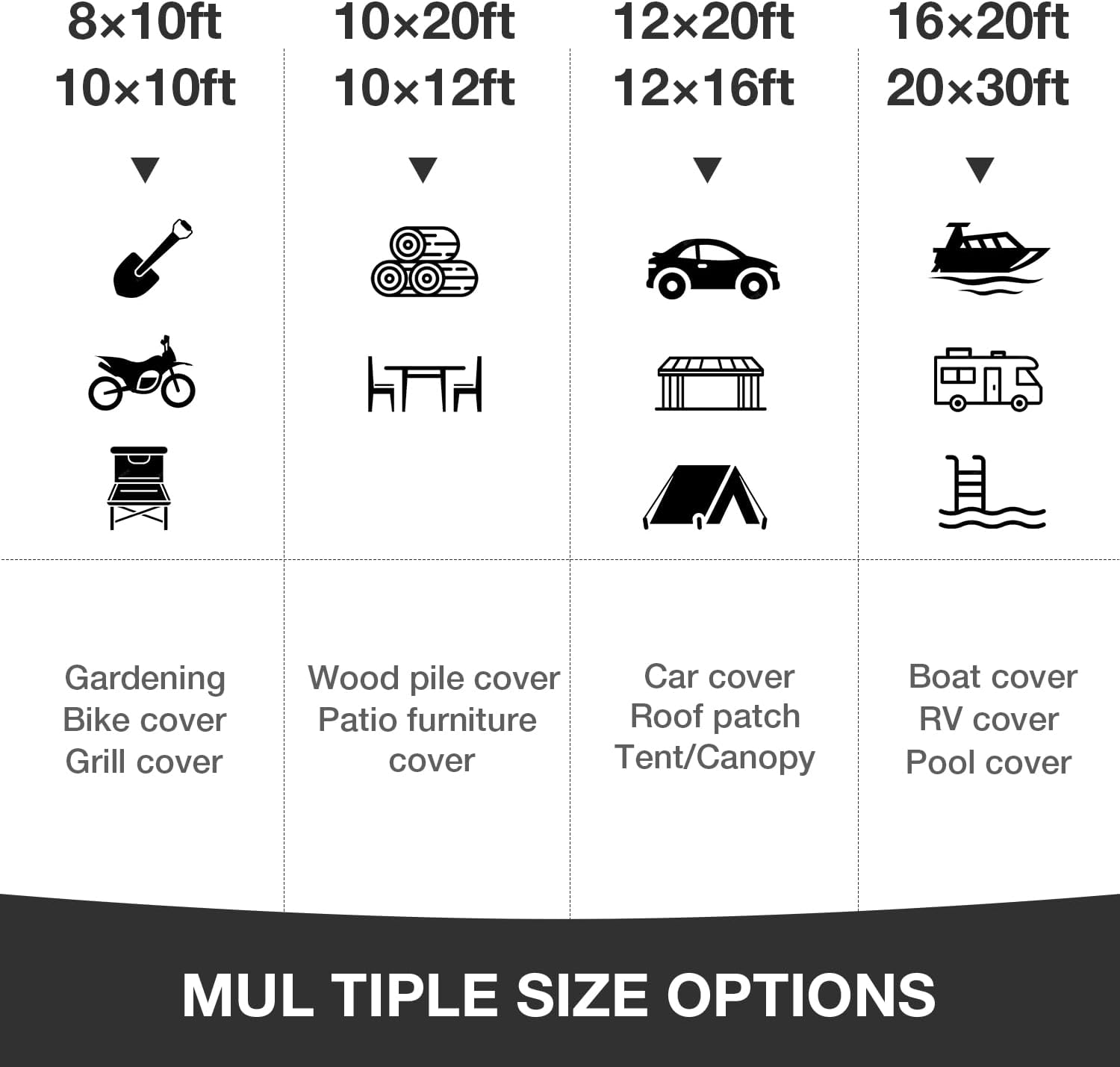 Detalle 2 de Pattiumo Tarp Waterproof 20 x 30 FT 14 Mil