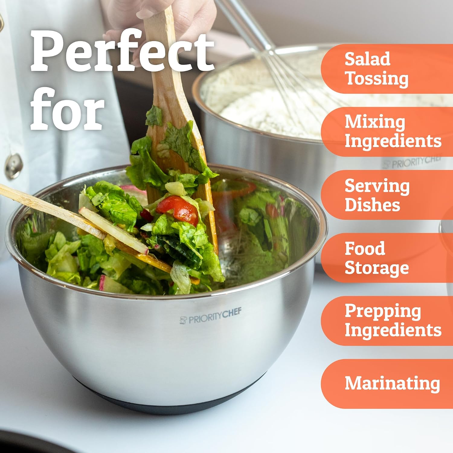 Thumbnail 6 de Priority Chef Premium Mixing Bowls 5 🍲