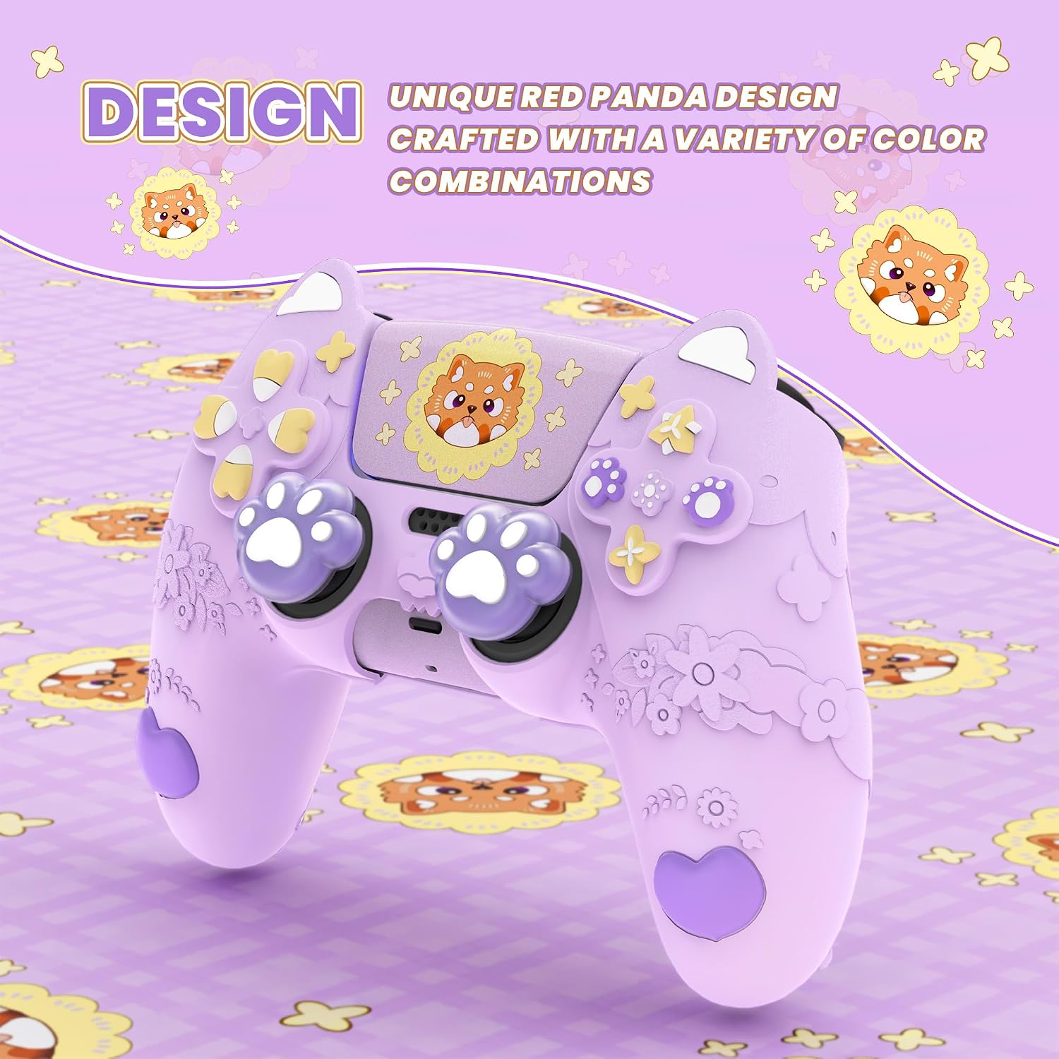 Detalle 1 de PlayStation controller silicone cover with panda grip