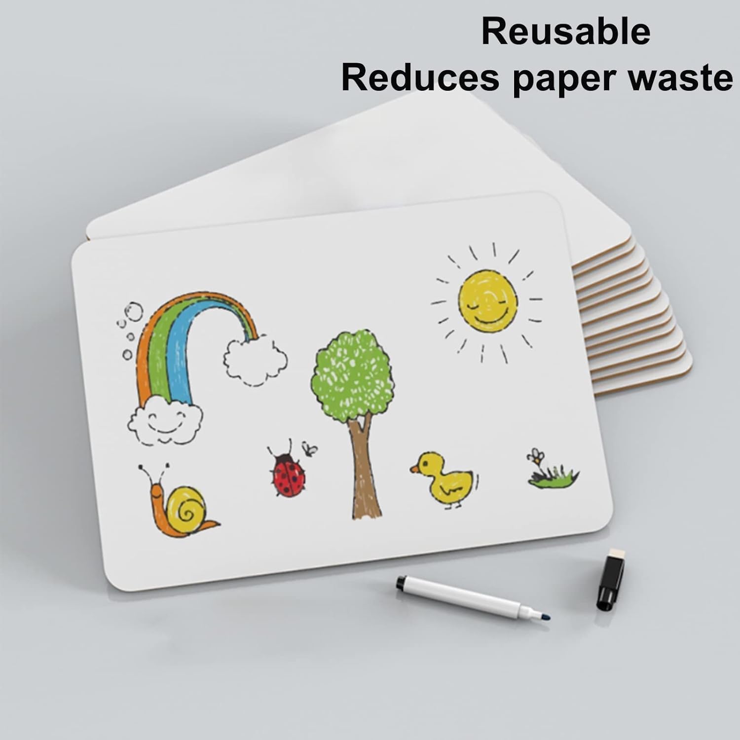 Thumbnail 3 de Hisredsun 8 Stück Mini-Whiteboards 📝