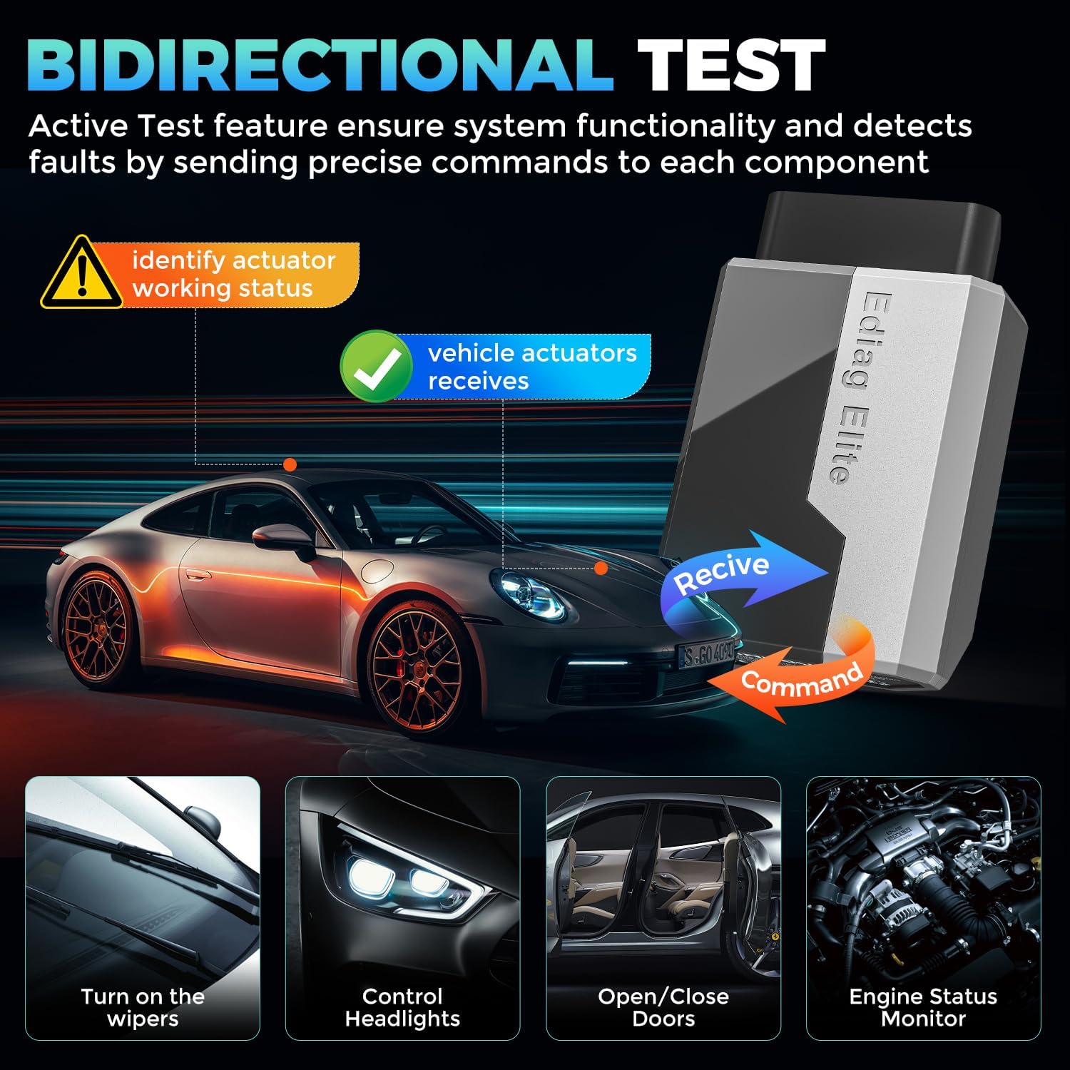 Thumbnail 2 de KINGBOLEN Ediag Elite OBD2 Scanner Bluetooth