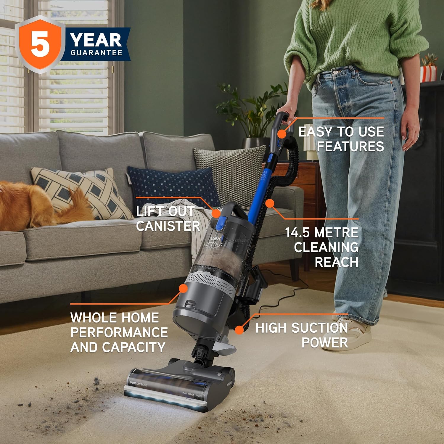 Detalle 2 de Vax LiftOut Reach Pet 600W lightweight vacuum cleaner