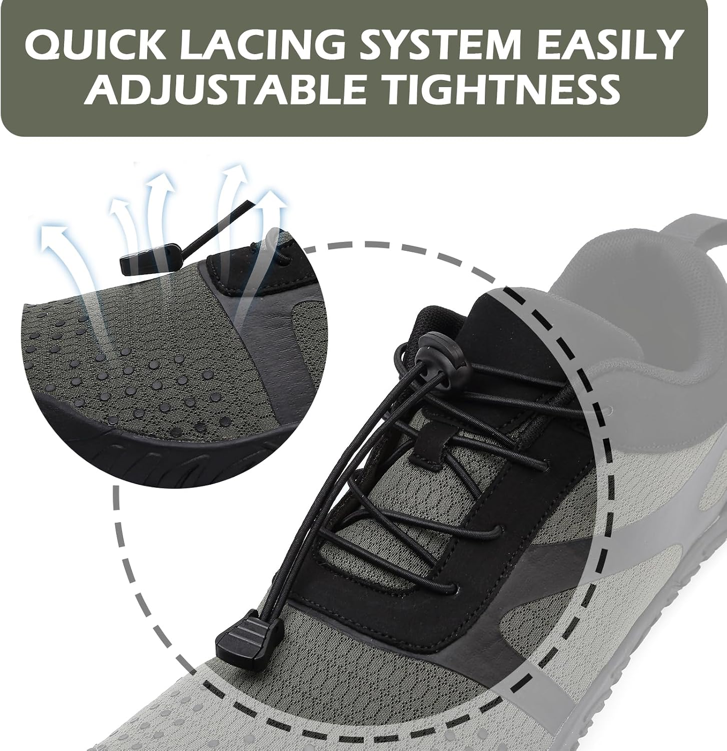 Detalle de DimaiGlobal Scarpe Barefoot Minimaliste da trail running e outdoor/indoor antiscivolo